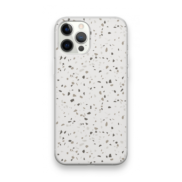 Terrazzo N°14: iPhone 12 Pro Max Transparant Hoesje
