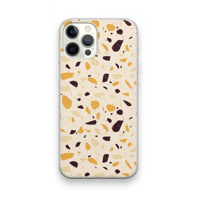 Terrazzo N°13: iPhone 12 Pro Max Transparant Hoesje
