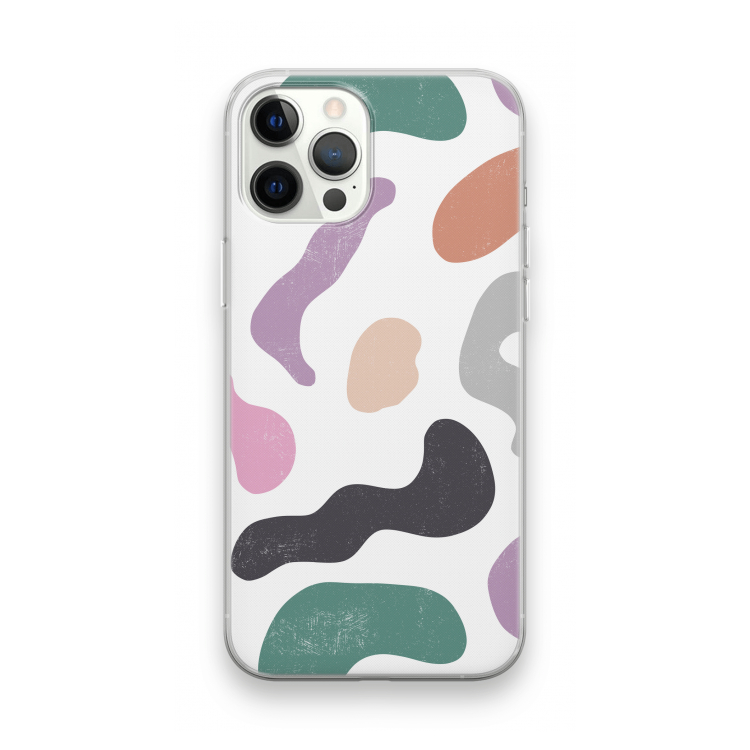 Memphis Shapes: iPhone 12 Pro Max Transparant Hoesje