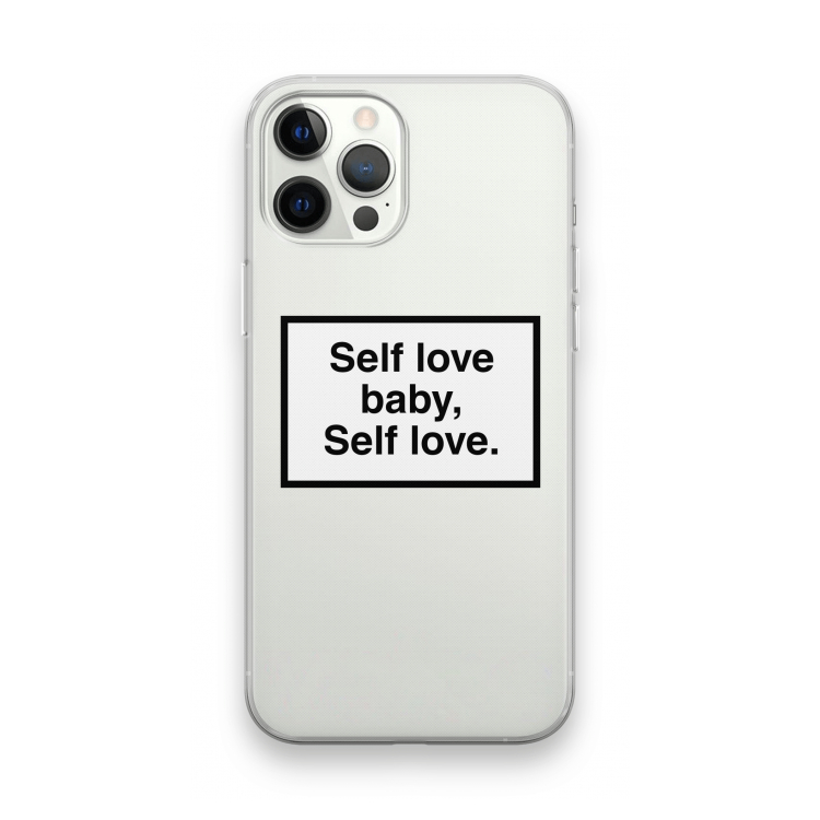Self love: iPhone 12 Pro Max Transparant Hoesje