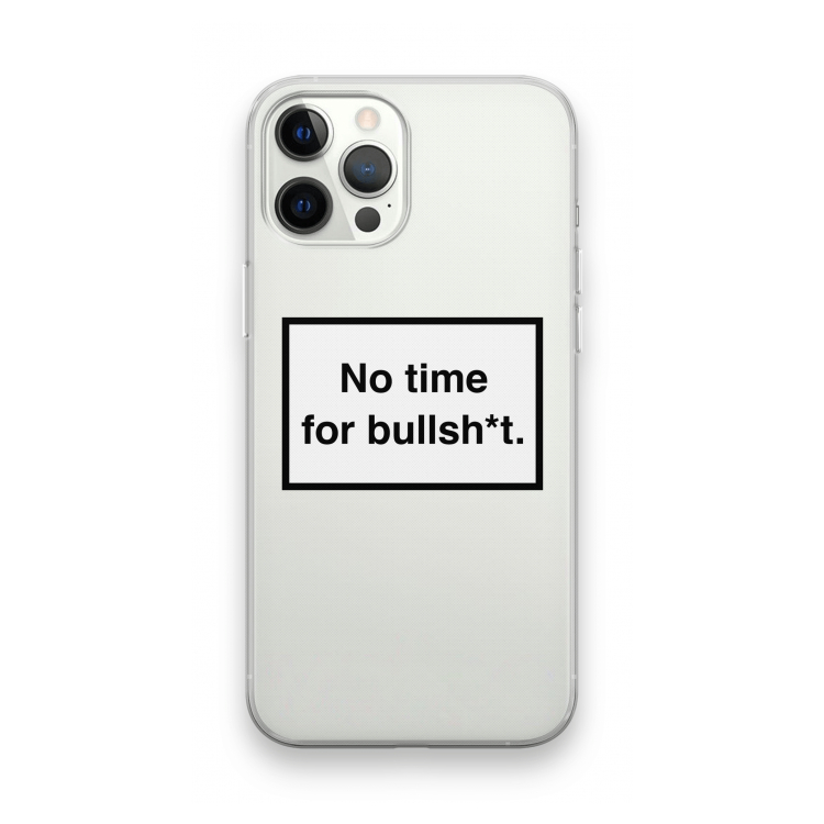 No time: iPhone 12 Pro Max Transparant Hoesje