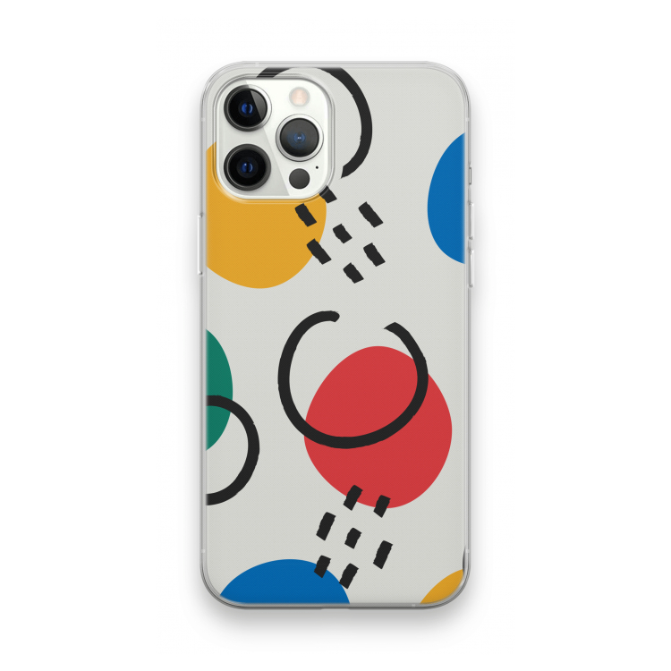 Illustratieve pop 3: iPhone 12 Pro Max Transparant Hoesje