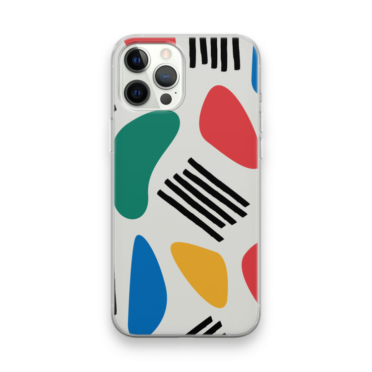 Illustratieve pop 1: iPhone 12 Pro Max Transparant Hoesje