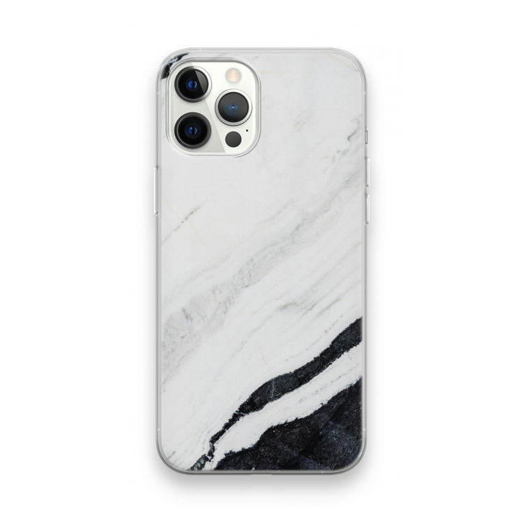Elegante marmer: iPhone 12 Pro Max Transparant Hoesje