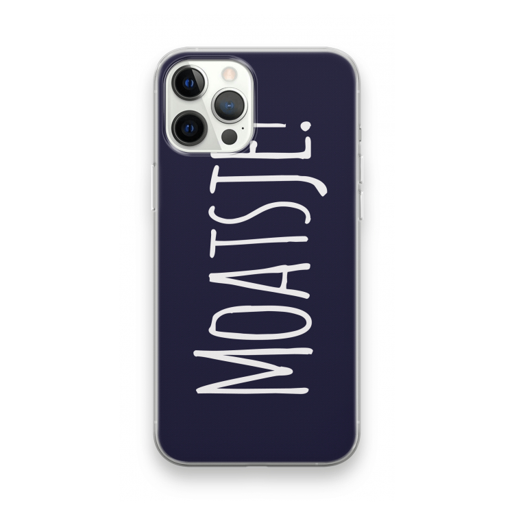 Moatsje!: iPhone 12 Pro Max Transparant Hoesje