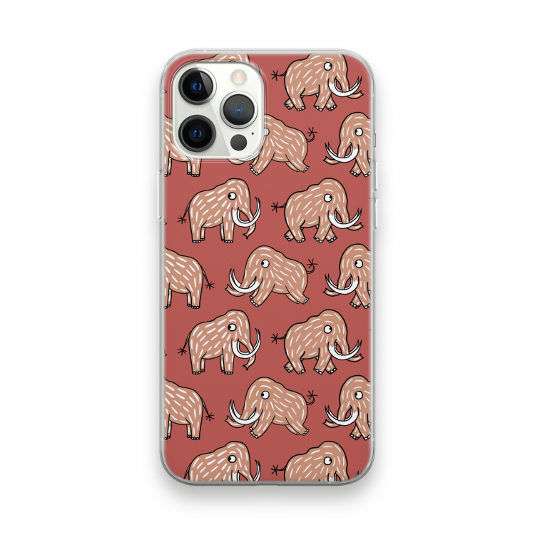 Mammoet: iPhone 12 Pro Max Transparant Hoesje