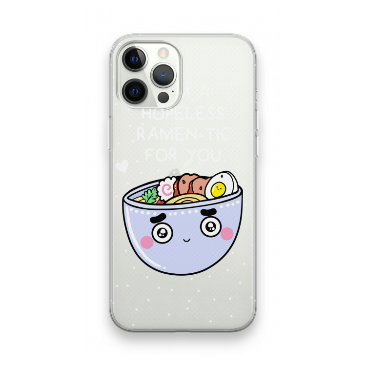 I'm A Hopeless Ramen-Tic For You: iPhone 12 Pro Max Transparant Hoesje