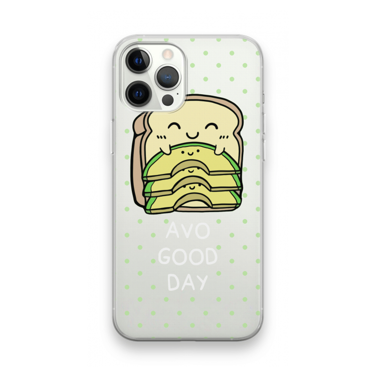 Avo Good Day: iPhone 12 Pro Max Transparant Hoesje