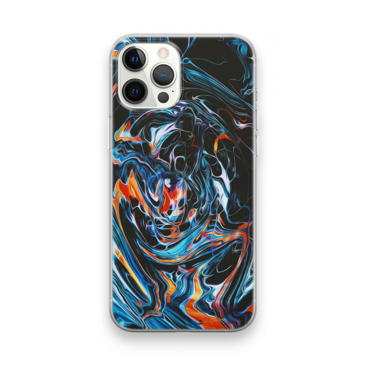Black Unicorn: iPhone 12 Pro Max Transparant Hoesje