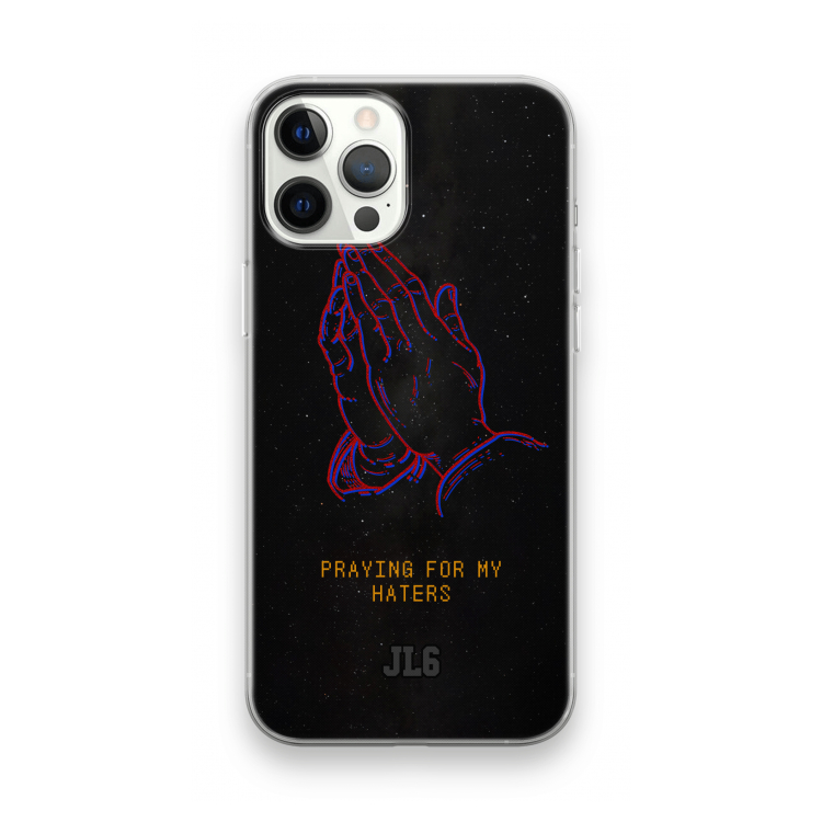 Praying For My Haters: iPhone 12 Pro Max Transparant Hoesje