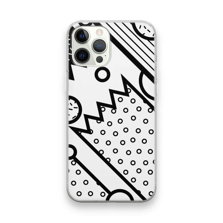 Pop Art #4: iPhone 12 Pro Max Transparant Hoesje
