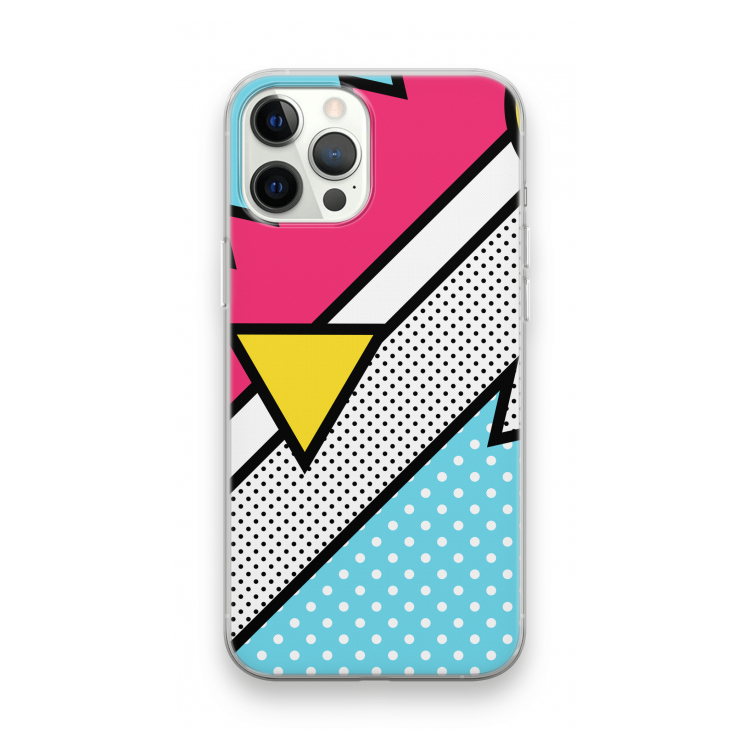 Pop Art #3: iPhone 12 Pro Max Transparant Hoesje