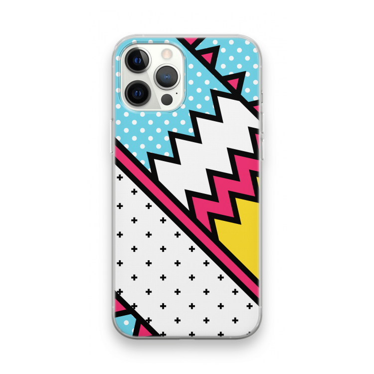 Pop Art #2: iPhone 12 Pro Max Transparant Hoesje