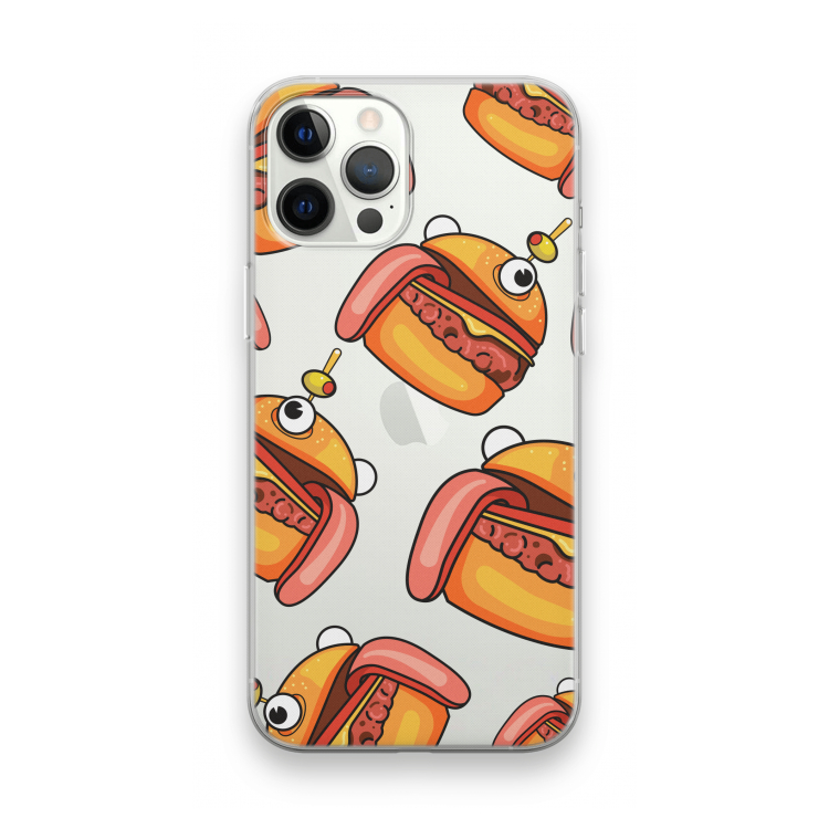 Hamburger: iPhone 12 Pro Max Transparant Hoesje