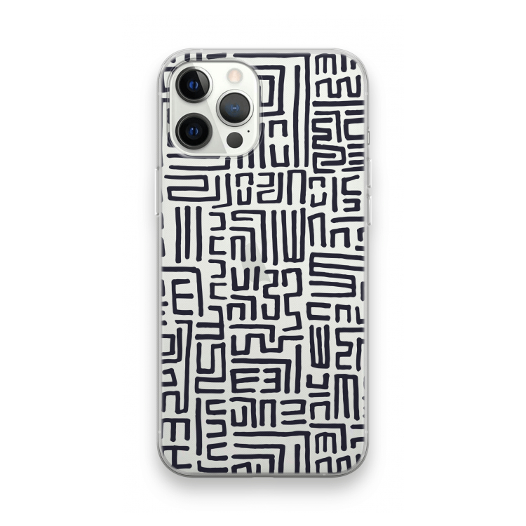 Moroccan Print: iPhone 12 Pro Max Transparant Hoesje