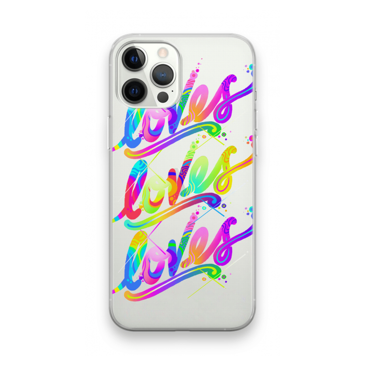 Loves: iPhone 12 Pro Max Transparant Hoesje