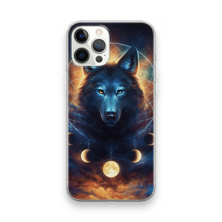 Wolf Dreamcatcher: iPhone 12 Pro Max Transparant Hoesje