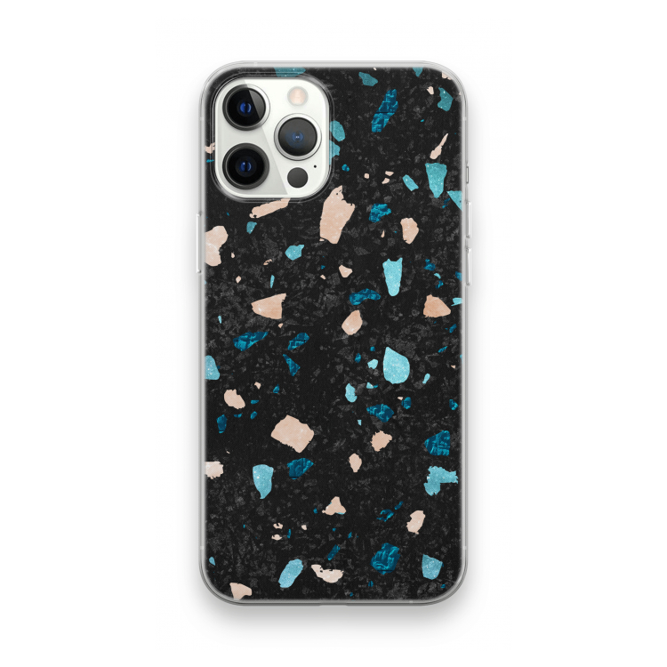 Terrazzo N°11: iPhone 12 Pro Max Transparant Hoesje
