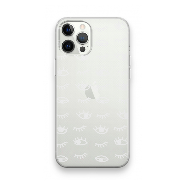 Eye pattern #3: iPhone 12 Pro Max Transparant Hoesje