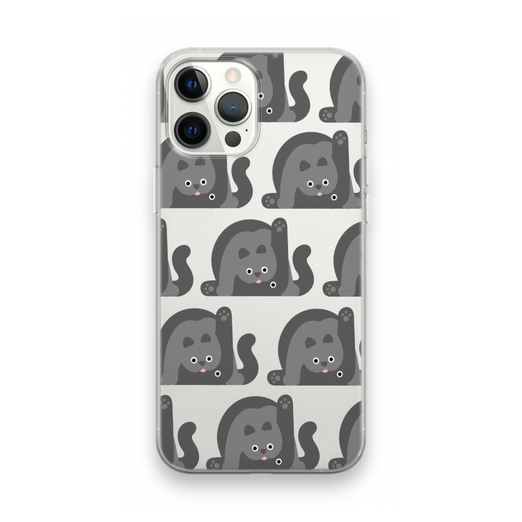 Cats: iPhone 12 Pro Max Transparant Hoesje