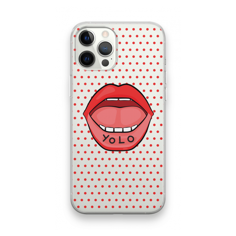 Yolo Denise: iPhone 12 Pro Max Transparant Hoesje