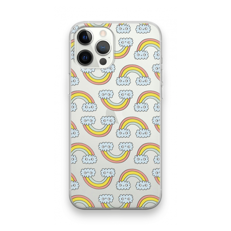 Regenboog: iPhone 12 Pro Max Transparant Hoesje