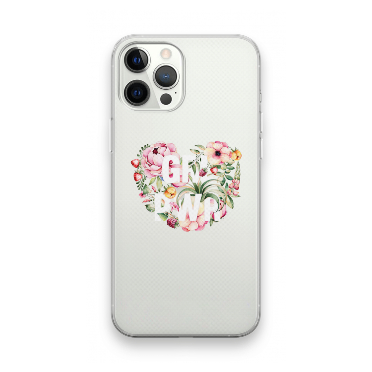 GRL PWR Flower: iPhone 12 Pro Max Transparant Hoesje