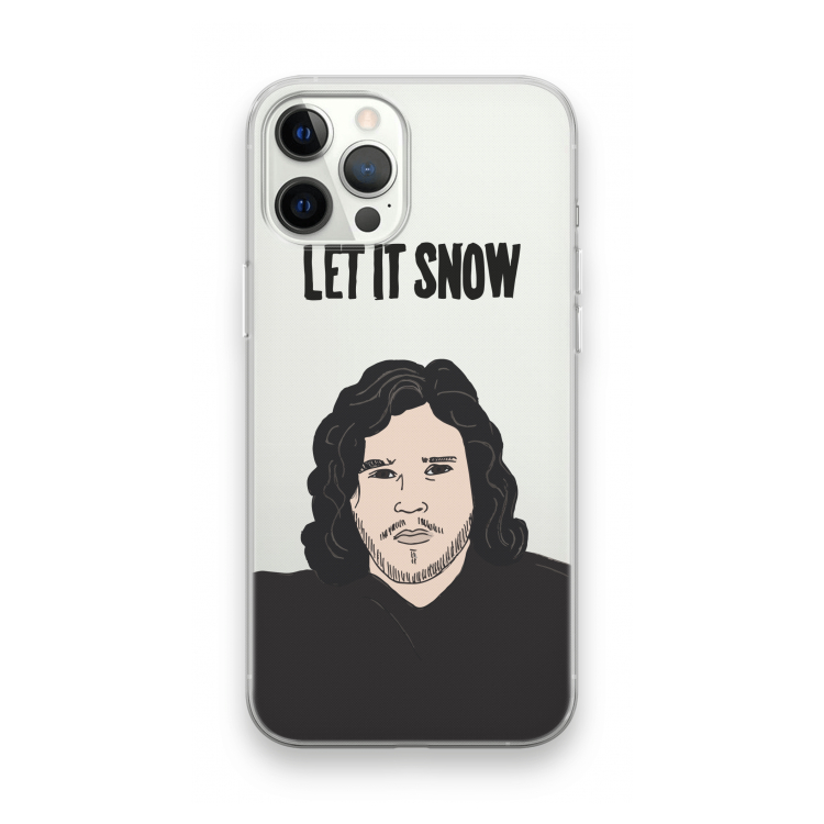 Let It Snow: iPhone 12 Pro Max Transparant Hoesje