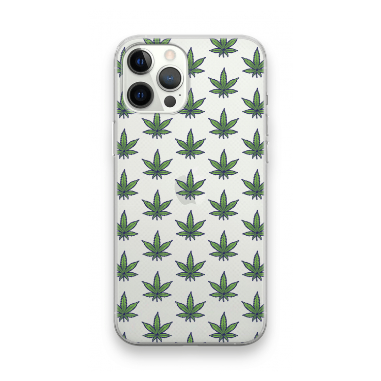 Weed: iPhone 12 Pro Max Transparant Hoesje