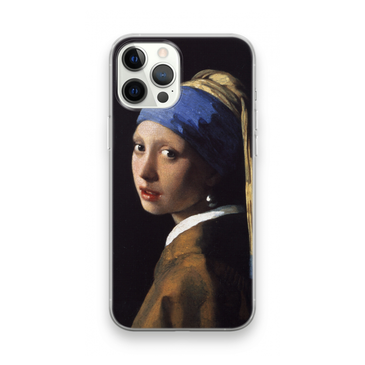 The Pearl Earring: iPhone 12 Pro Max Transparant Hoesje