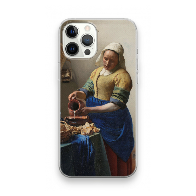 The Milkmaid: iPhone 12 Pro Max Transparant Hoesje