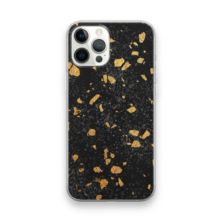 Terrazzo N°7: iPhone 12 Pro Max Transparant Hoesje