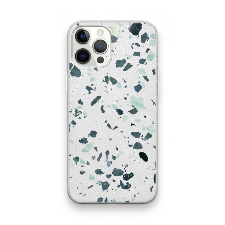 Terrazzo N°2: iPhone 12 Pro Max Transparant Hoesje