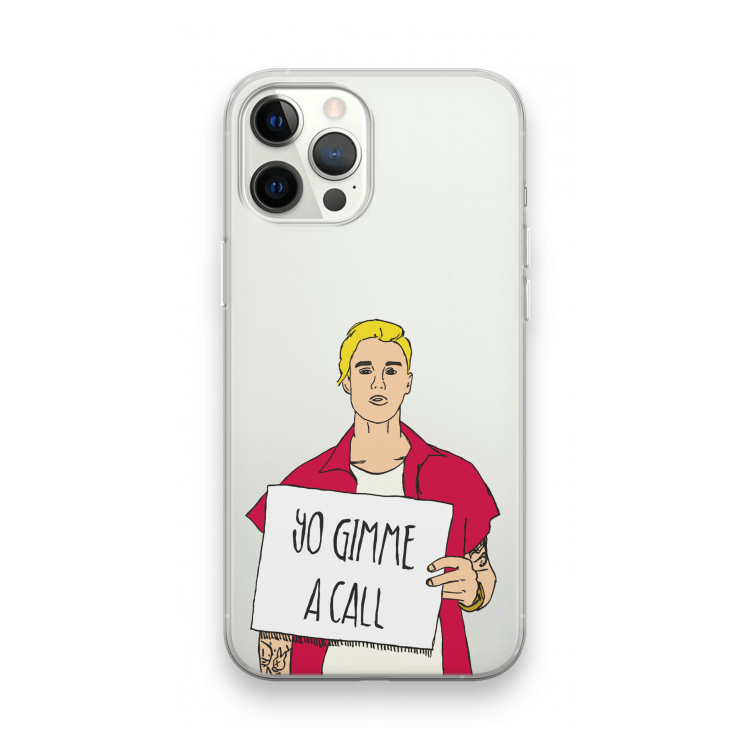 Gimme a call: iPhone 12 Pro Max Transparant Hoesje