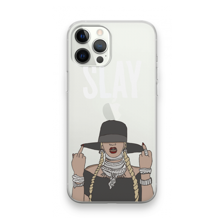Slay All Day: iPhone 12 Pro Max Transparant Hoesje