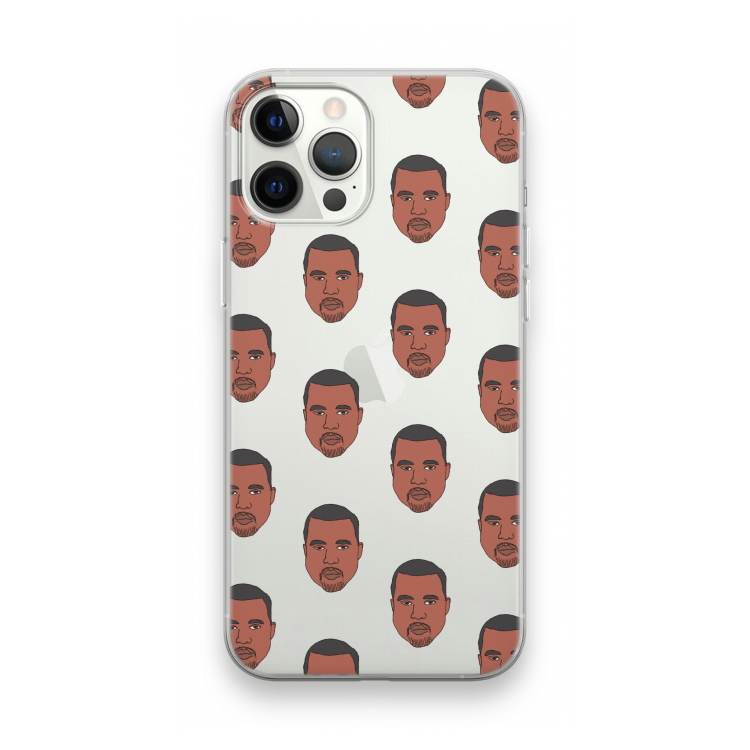 Kanye Call Me?: iPhone 12 Pro Max Transparant Hoesje