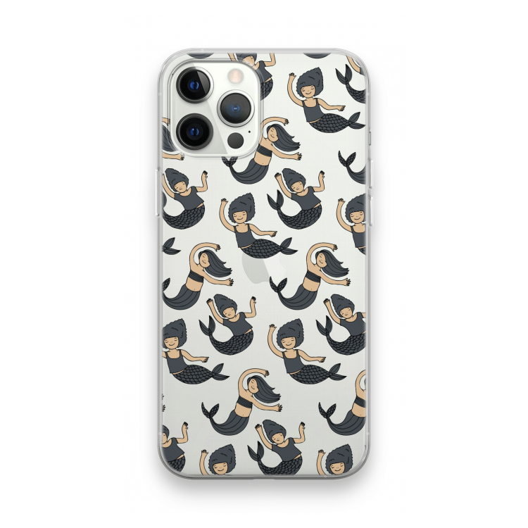 Zeemeermin: iPhone 12 Pro Max Transparant Hoesje