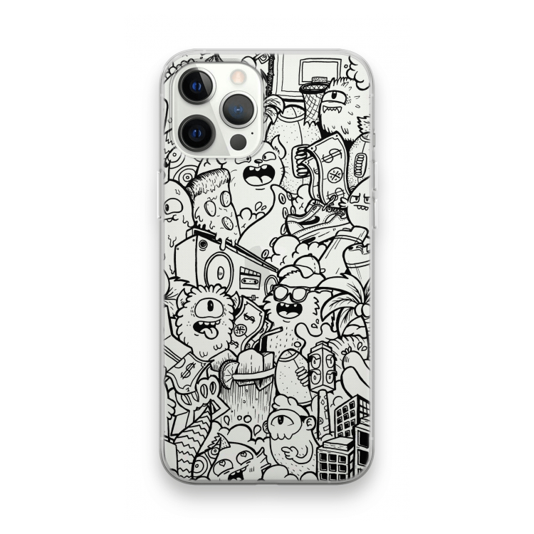 Vexx Black City : iPhone 12 Pro Max Transparant Hoesje