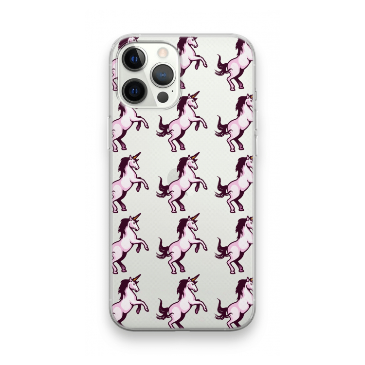 Musketon Unicorn: iPhone 12 Pro Max Transparant Hoesje