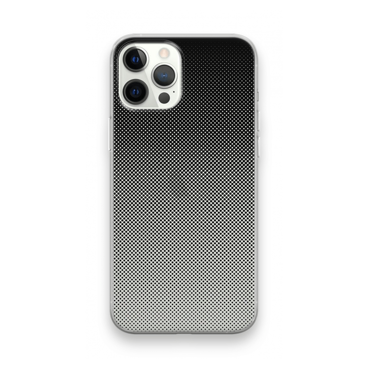 Musketon Halftone: iPhone 12 Pro Max Transparant Hoesje