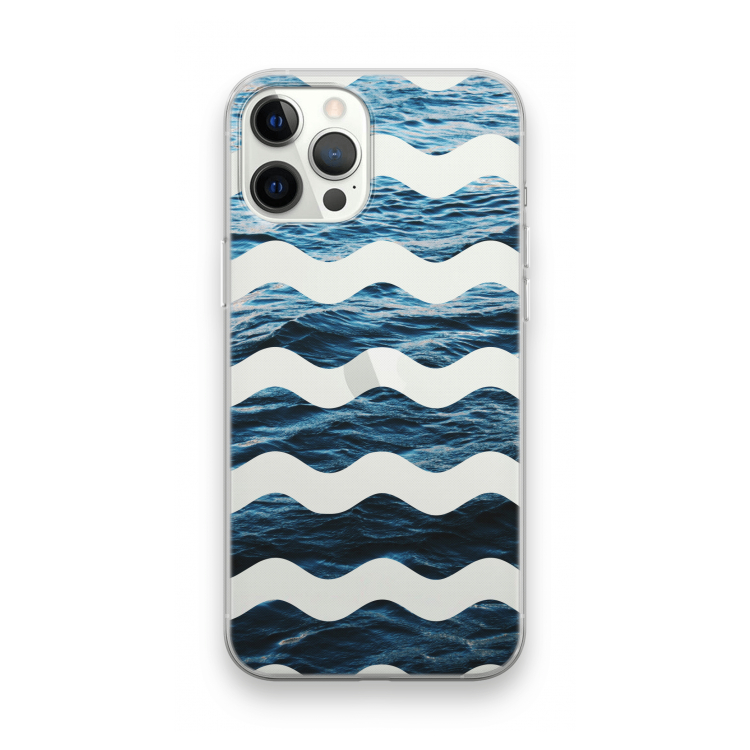 Oceaan: iPhone 12 Pro Max Transparant Hoesje