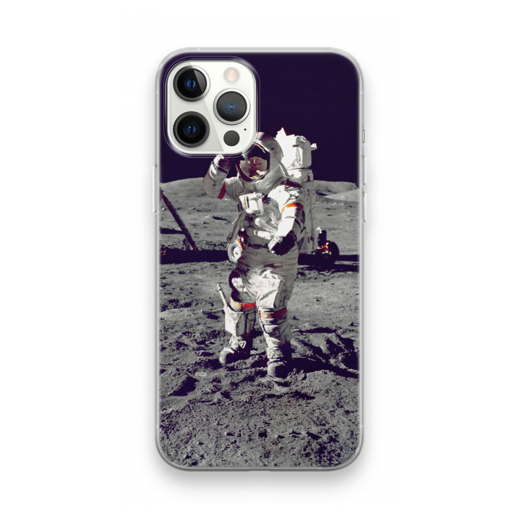 Spaceman: iPhone 12 Pro Max Transparant Hoesje