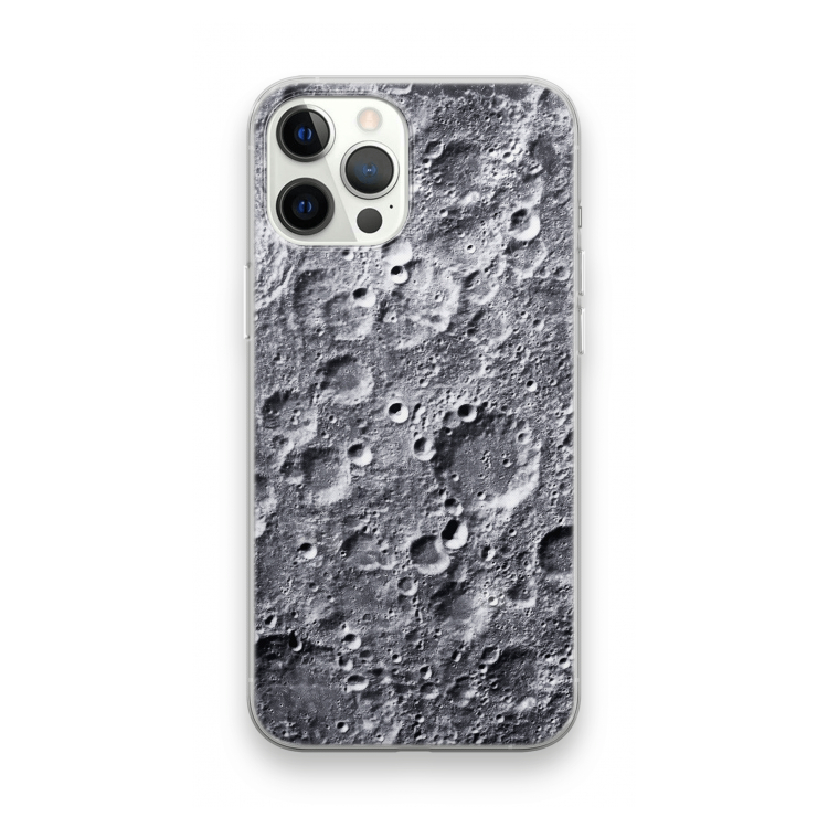 Maanlandschap: iPhone 12 Pro Max Transparant Hoesje