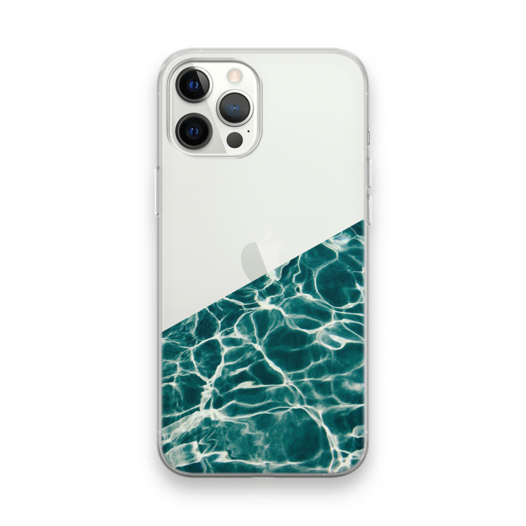 Weerkaatsing water: iPhone 12 Pro Max Transparant Hoesje