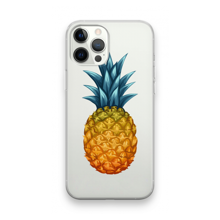Grote ananas: iPhone 12 Pro Max Transparant Hoesje