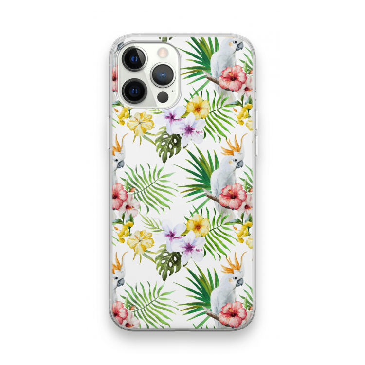 Gele kuif: iPhone 12 Pro Max Transparant Hoesje