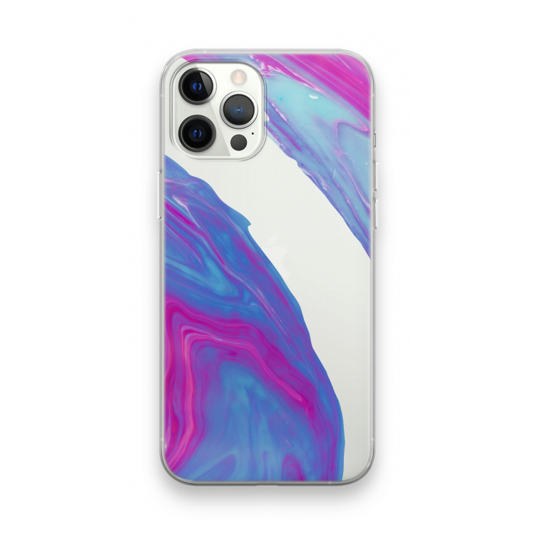 Zweverige regenboog: iPhone 12 Pro Max Transparant Hoesje