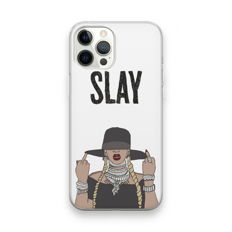 Slay All Day: iPhone 12 Pro Max Transparant Hoesje