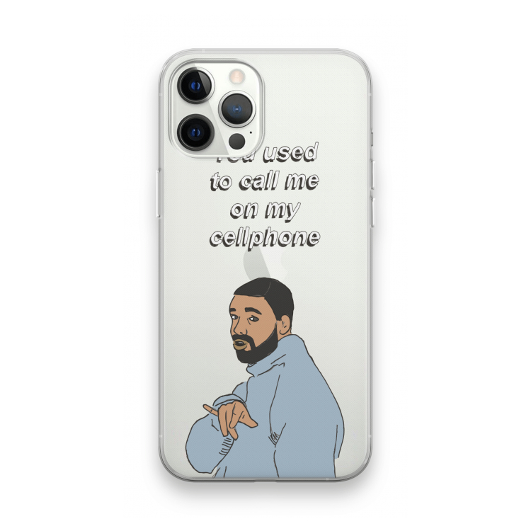 Hotline bling: iPhone 12 Pro Max Transparant Hoesje
