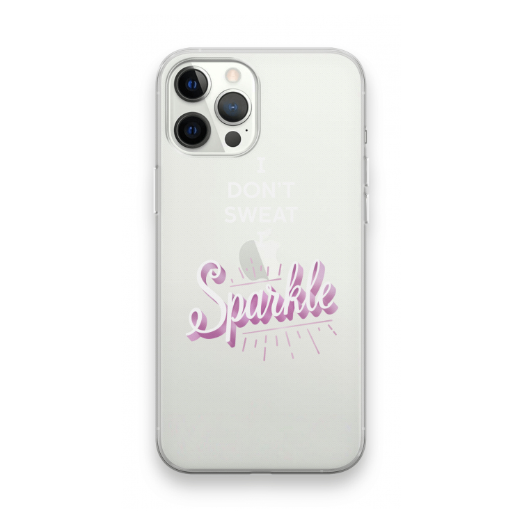 Sparkle quote: iPhone 12 Pro Max Transparant Hoesje